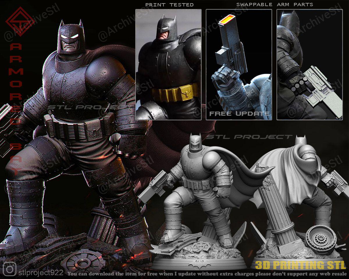 DC 装甲蝙蝠侠(Armored Batman) 3D打印图纸